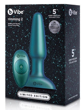 b-Vibe Rimming Plug 2 Space Teal Limited Edition Anal Vibrators